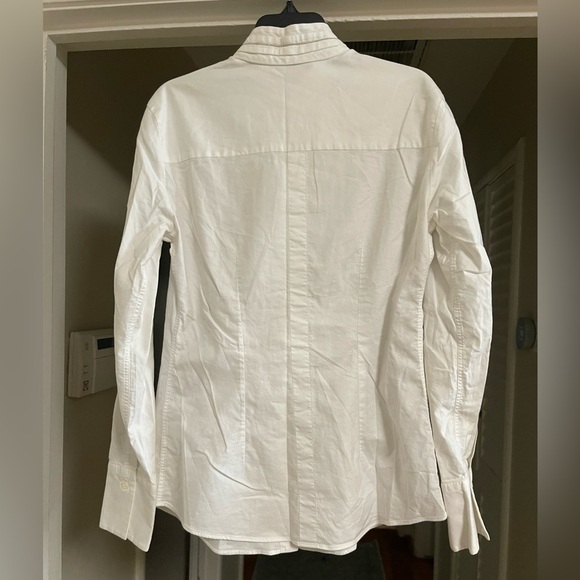 EUC Brunello Cucinelli Button Down Shirt with Monili Beads Collar - Picture 2 of 10